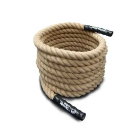 10 METRE NATURAL FIBRE BATTLE ROPE - 50MM THICK
