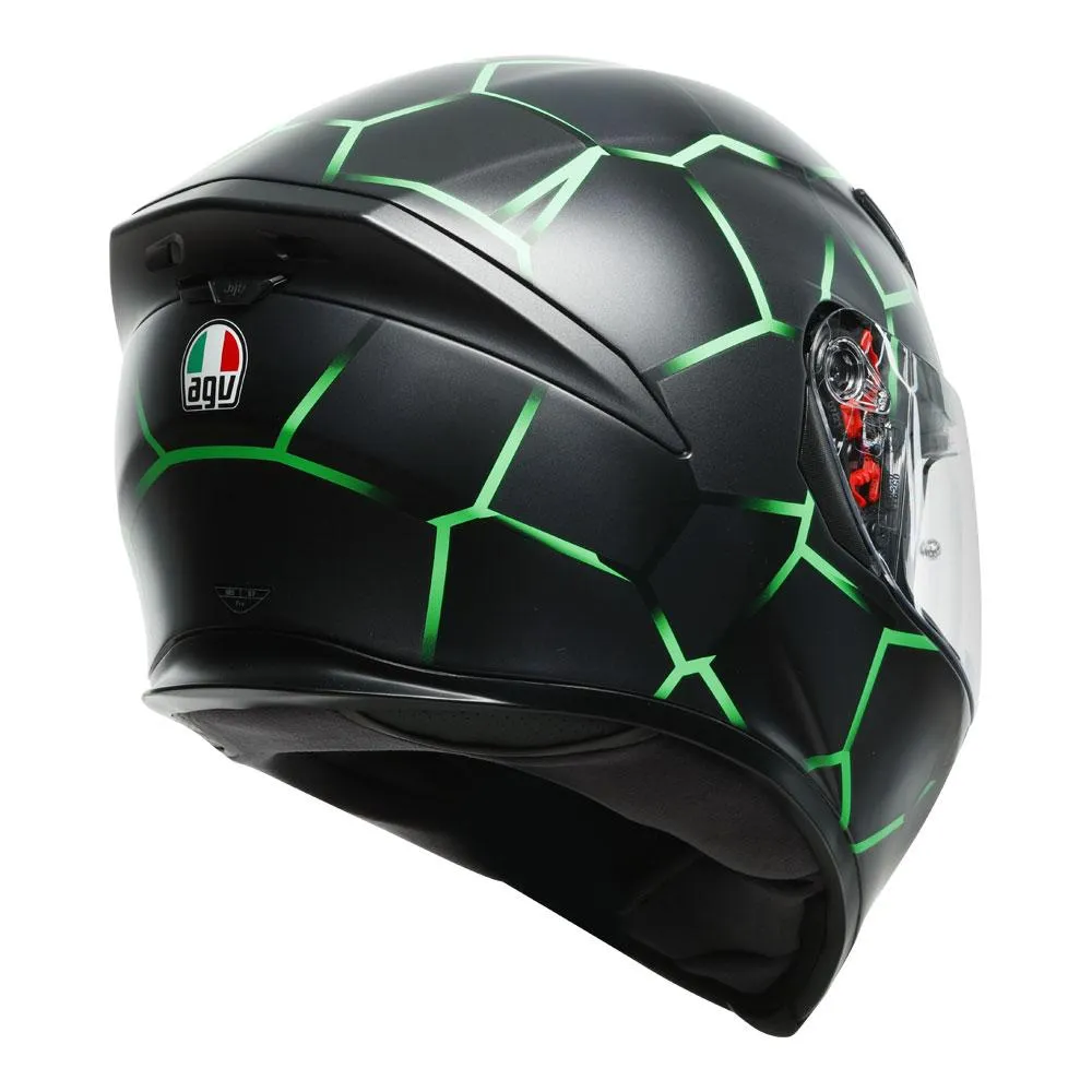 AGV K5 S VULCANUM GREEN HELMET