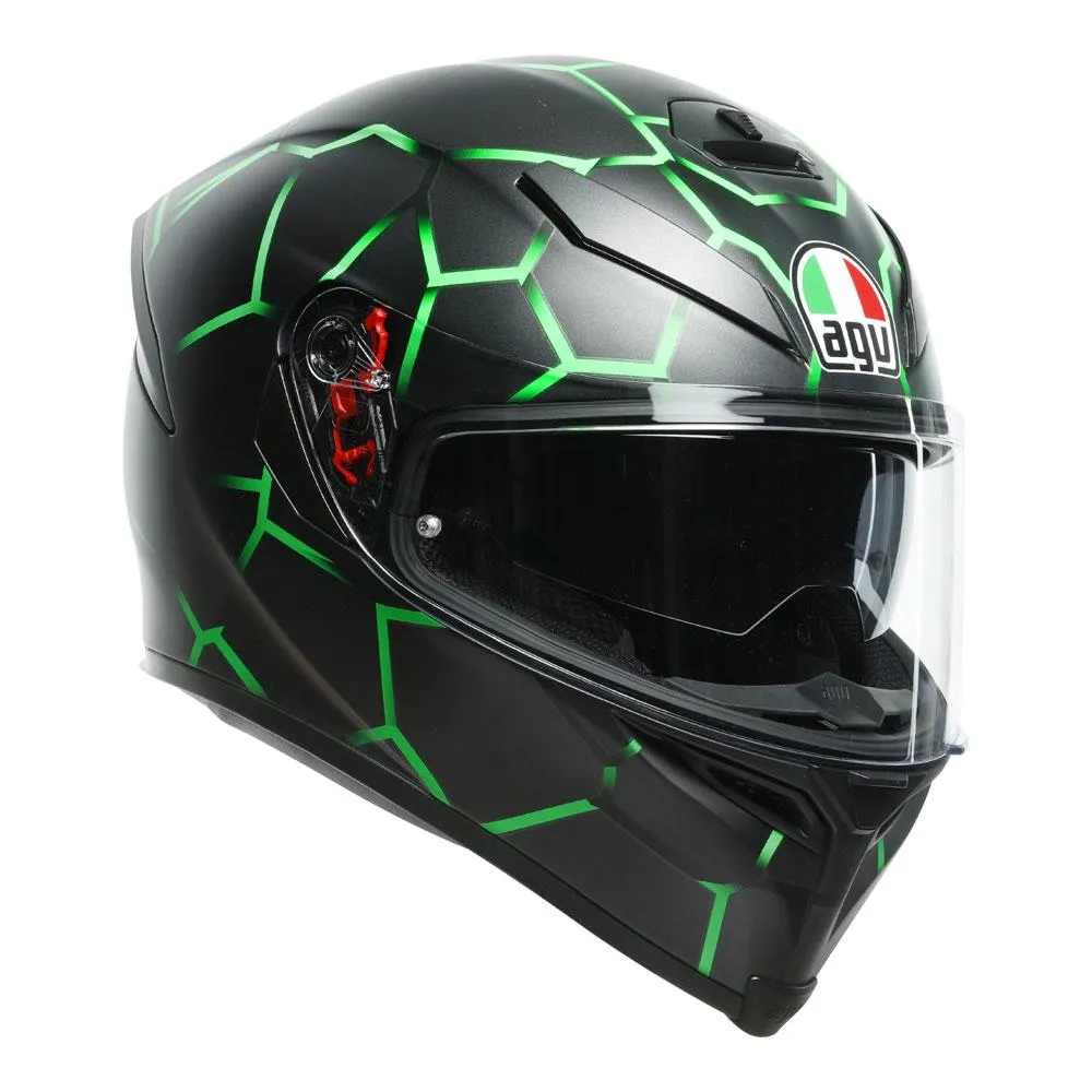 AGV K5 S VULCANUM GREEN HELMET