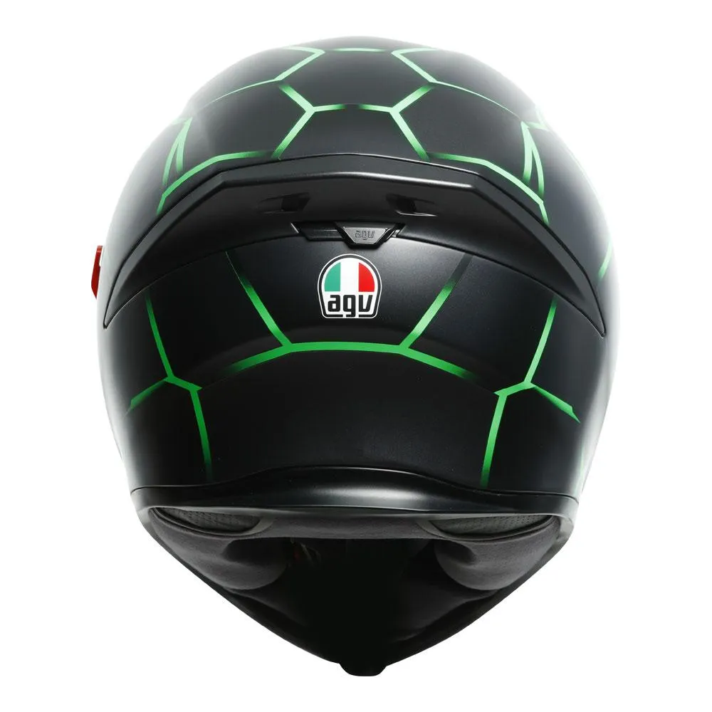 AGV K5 S VULCANUM GREEN HELMET
