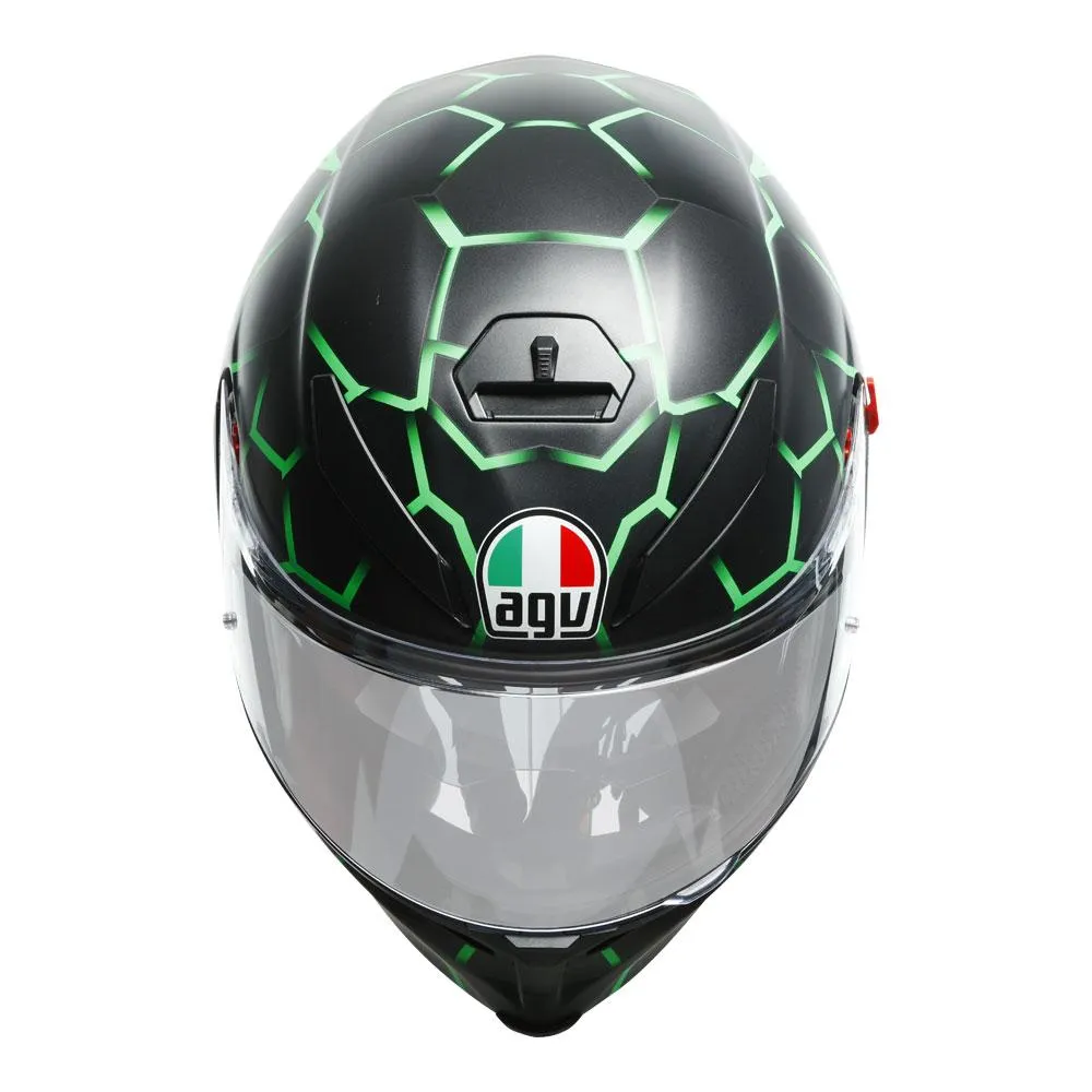 AGV K5 S VULCANUM GREEN HELMET