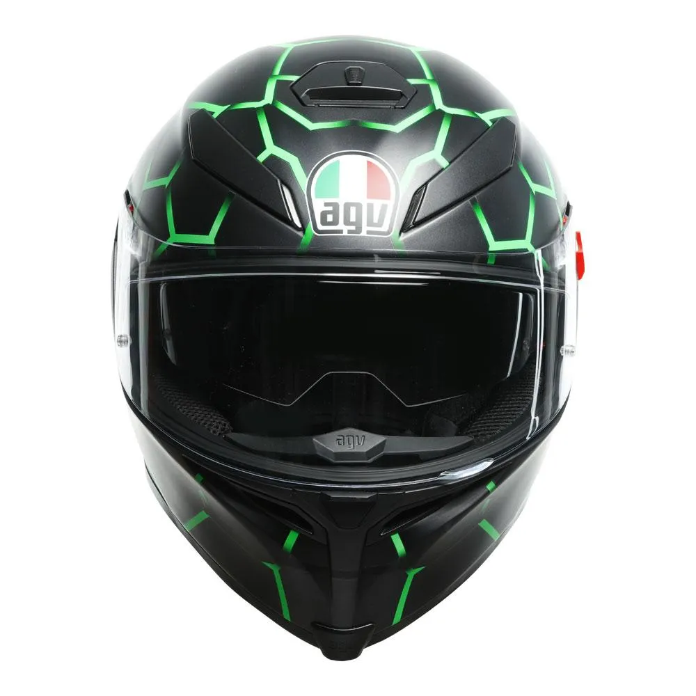 AGV K5 S VULCANUM GREEN HELMET