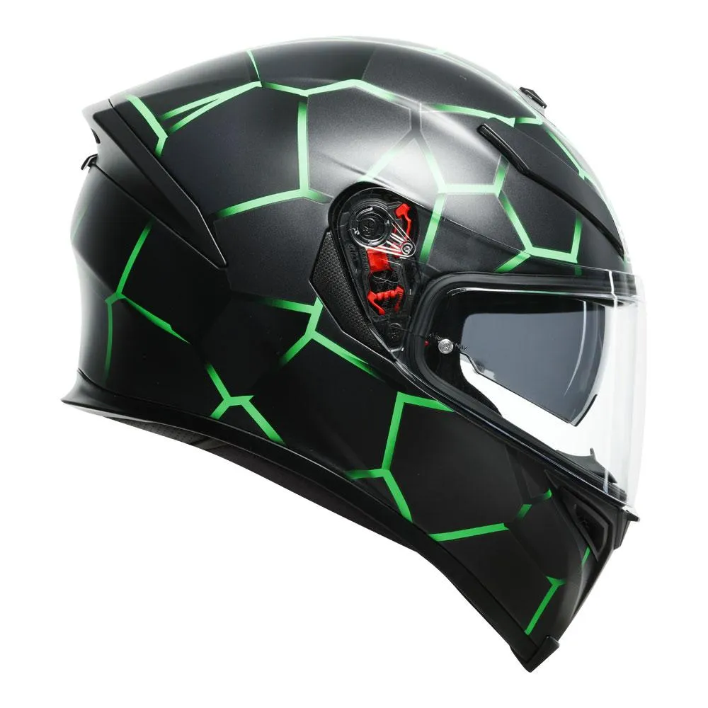 AGV K5 S VULCANUM GREEN HELMET