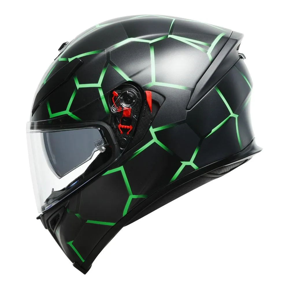 AGV K5 S VULCANUM GREEN HELMET