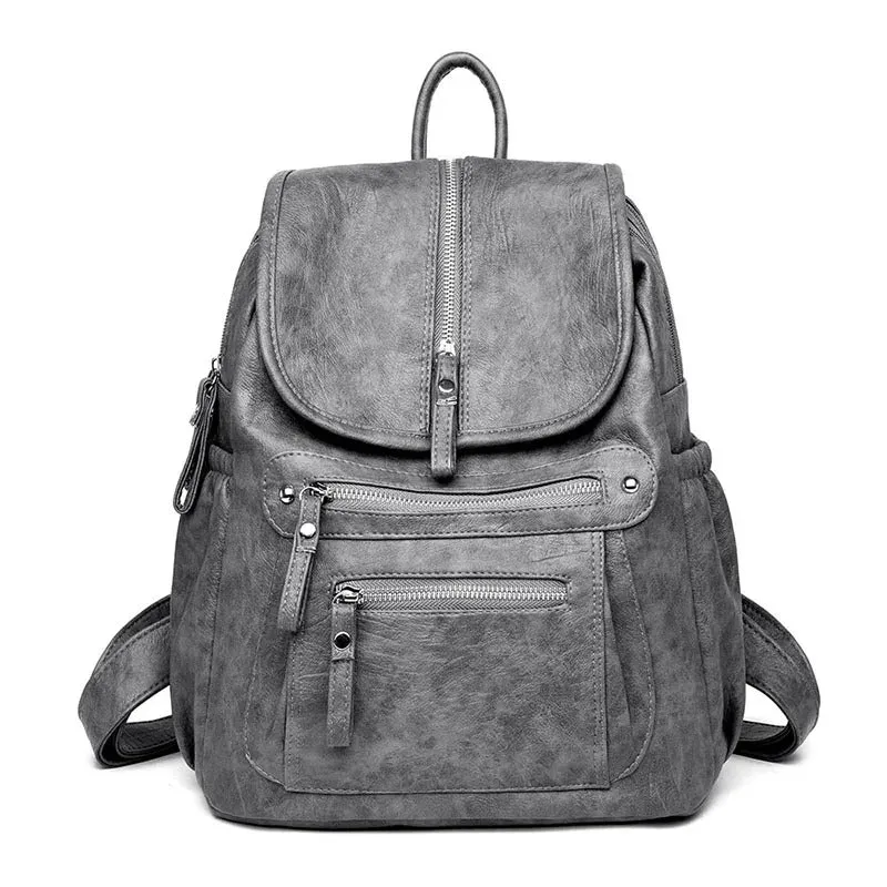 Alisia | Lightweight and Cozy Leather Backpack