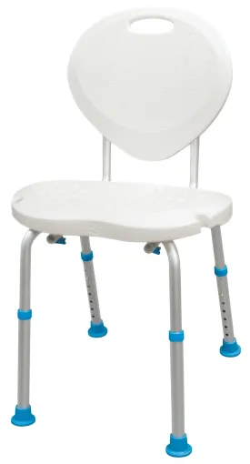 AquaSense Adjustable Bath and Shower Chair with Non-Slip Comfort Seat and Backrest