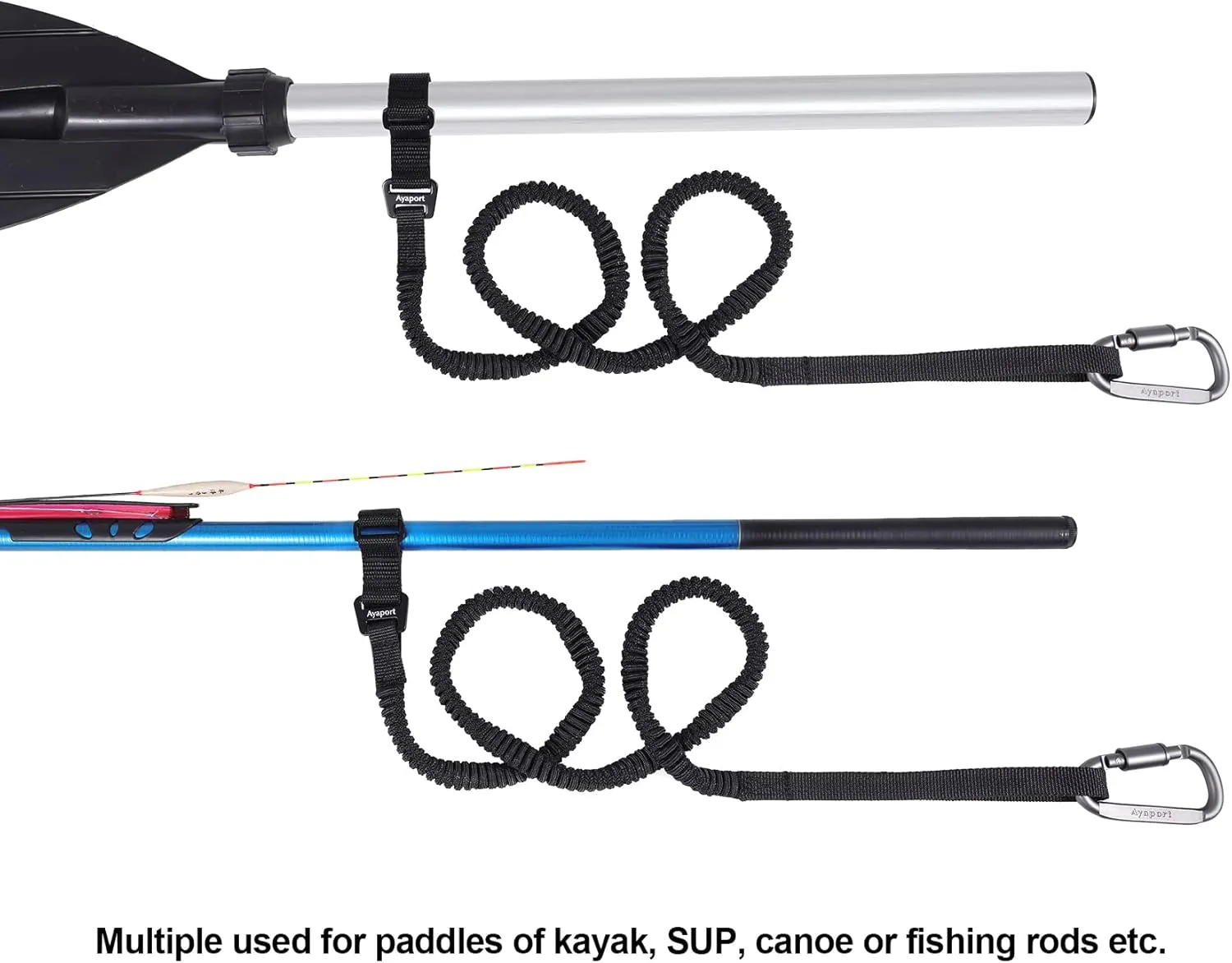 Ayaport Kayak Paddle Leash Kayak Accessories for Kayaking Fishing SUP Sail Gear Canoe
