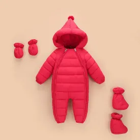 Breathable, windproof thermal suit with double zip