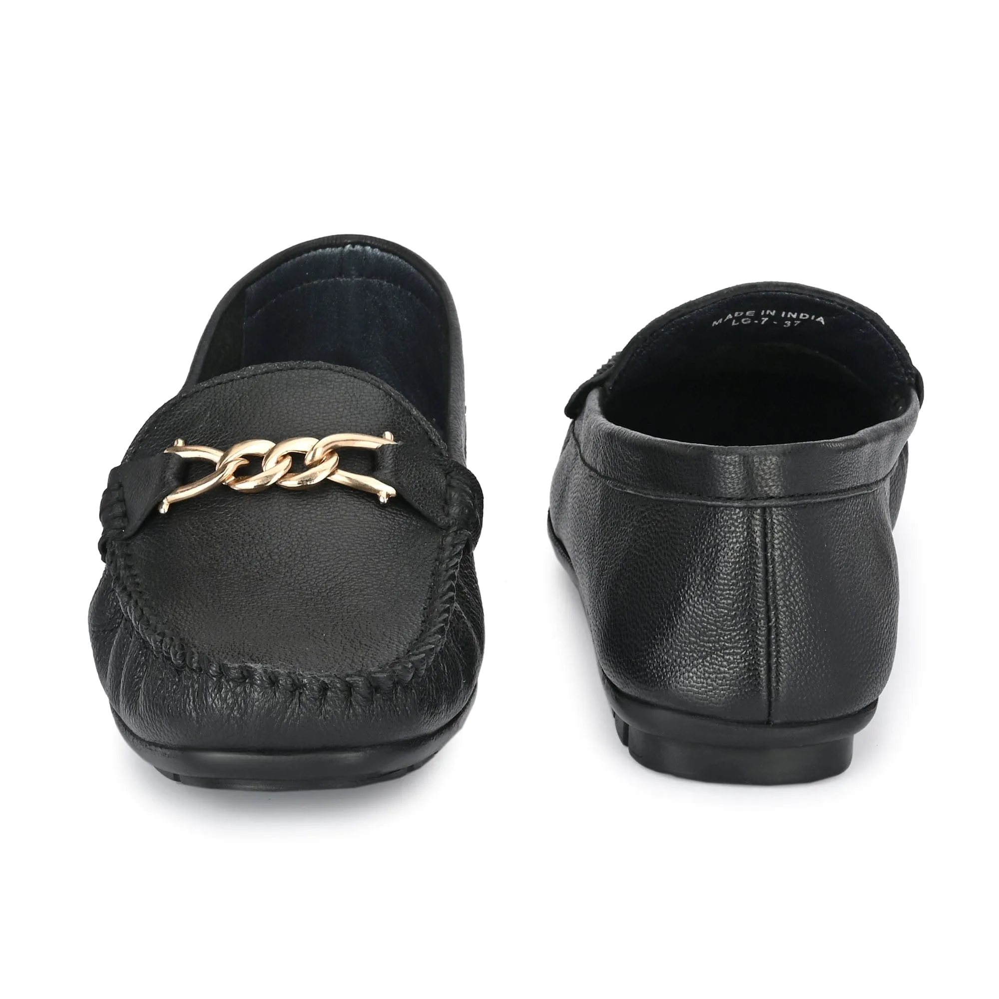 Buckled Loafers For Women by Lady Boss