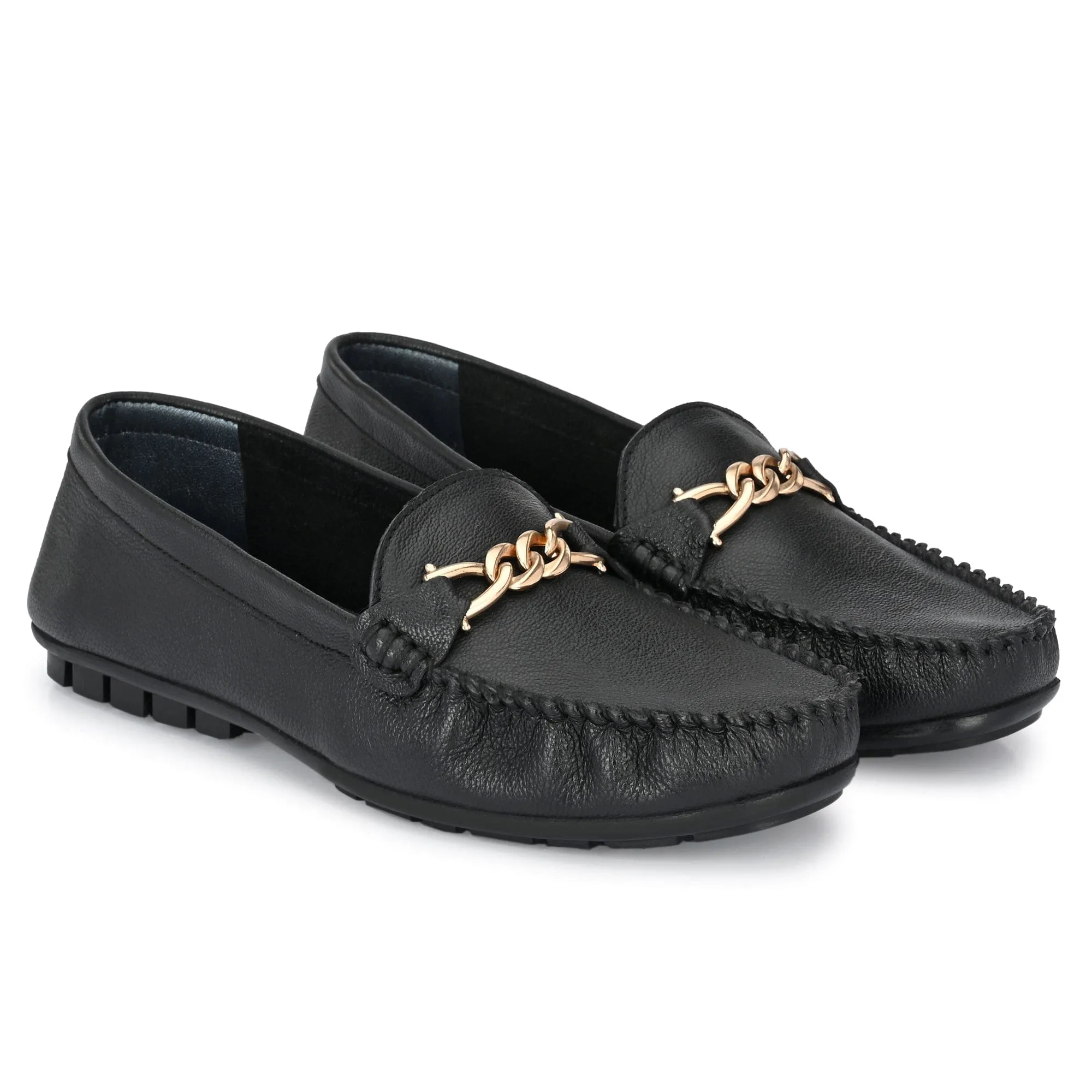 Buckled Loafers For Women by Lady Boss