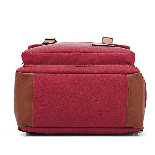 Canvas Backpack - school backpack,Lightweight Laptop Backpack, Vintage Travel Backpack with Laptop Sleeve, School Working Hiking