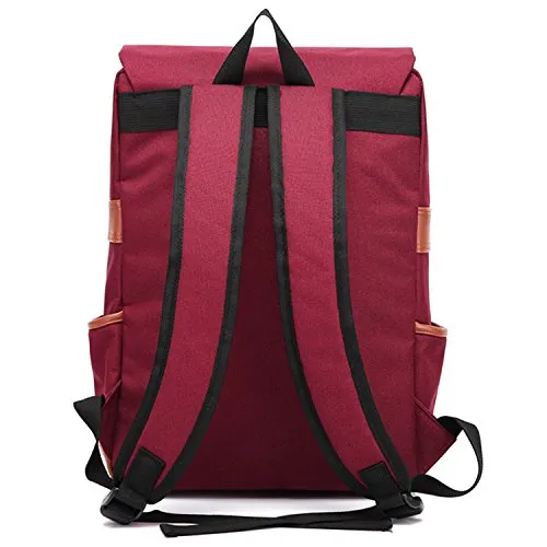 Canvas Backpack - school backpack,Lightweight Laptop Backpack, Vintage Travel Backpack with Laptop Sleeve, School Working Hiking