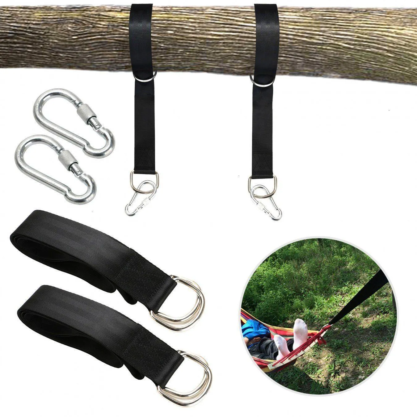 Carabiner Clip Aluminum Durable Strong and Large Carabiners Clip Set