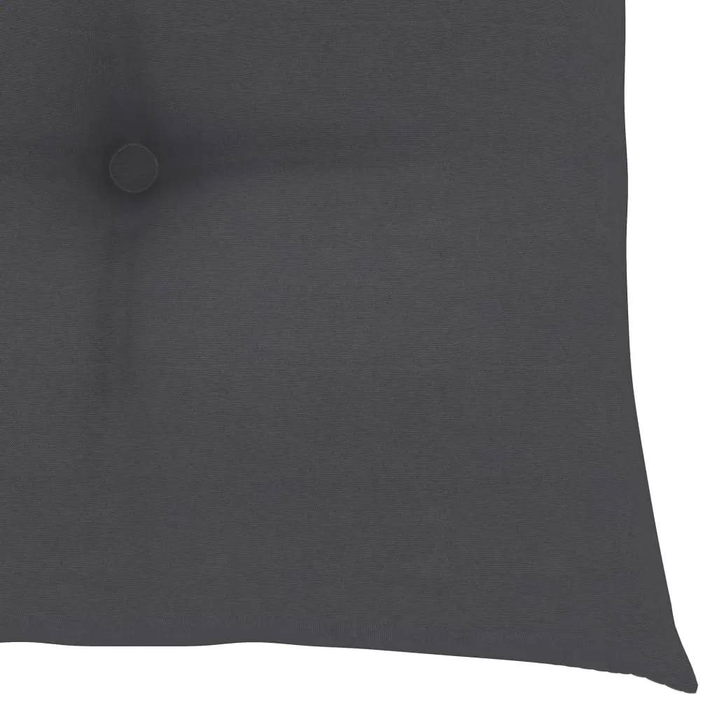 Chair Cushions 2 pcs Anthracite 50x50x7 cm Fabric
