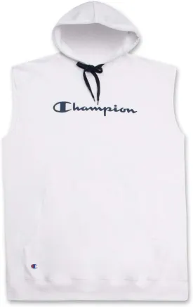 Champion Big and Tall Sleeveless Hoodies for Men  Mens Popover Workout Hoodies