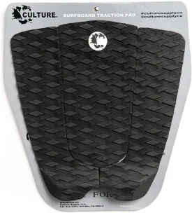 Culture Supply 3-Piece Traction Pad | Diamond Grip | 3M Adhesive | 40mm Tail Kick