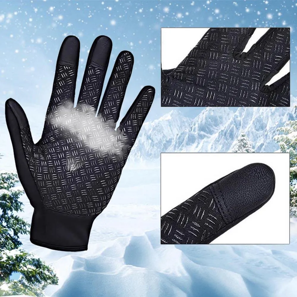Cycling Running Driving Gloves Warm Thermal Gloves