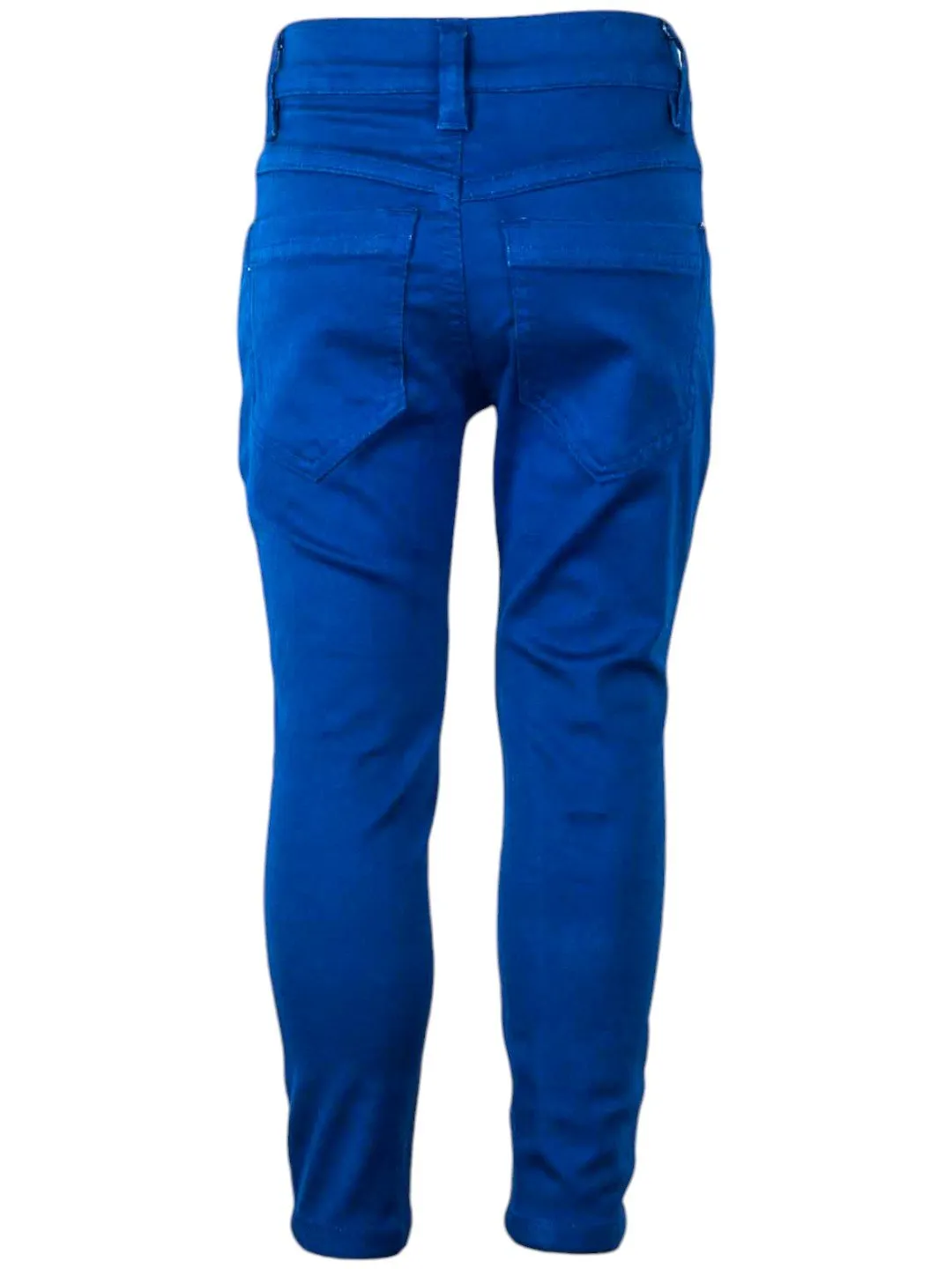Deep Blue Slim-Fit Stretchable Pants for Boys