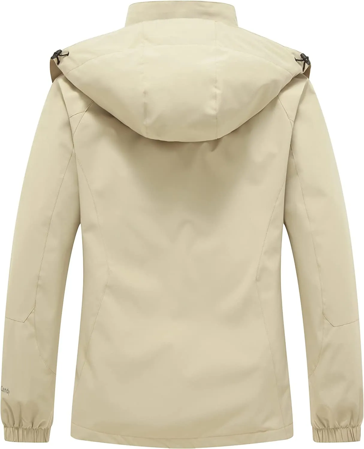 Diamond Candy Womens Rain Jacket Waterproof Coat with Hood Windproof Lightweight Hiking Jackets