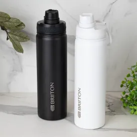 Drink Dazzle 750 ML Hot & Cold Thermos Water Bottle (Black & White) - Set Of Two