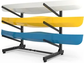 Freestanding Kayak Stand,One-Sided Kayak and Canoe Rack,Heavy Duty Adjustable Kayak Storage Rack,Sup Outdoor Storage Rack,Weatherproof Stand for Indoor, Garage, Shed, Dock Kayak Storage