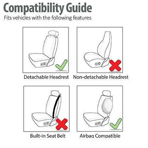 Front & Rear Seat Covers for Chevy Chevrolet Bolt EV EUV Car Seat Cover Luxury PU Leather Breathable Comfortable Black