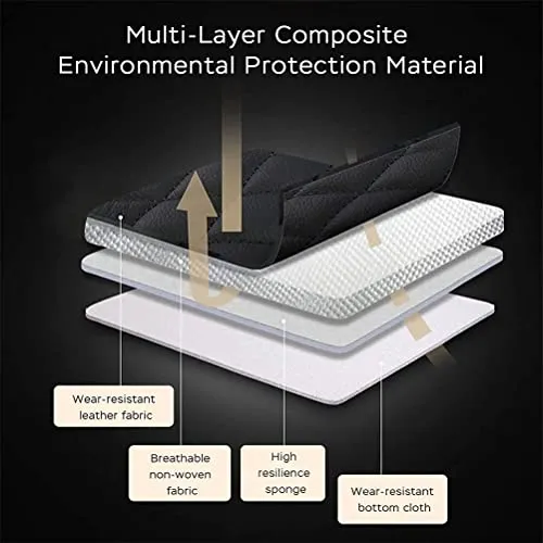 Front & Rear Seat Covers for Chevy Chevrolet Bolt EV EUV Car Seat Cover Luxury PU Leather Comfortable Stylish Black×Beige