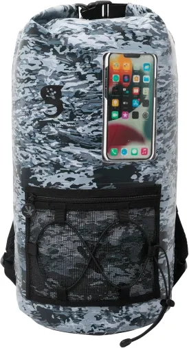 geckobrands Hydroner 20L Waterproof Dry Bag Backpack  Lightweight Roll-Top Bag with Clear Phone Pouch for Outdoor Activities