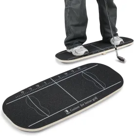 Golf Balance Board Swing Training Aid to Shift Weight Increase Consistency Trainer Gravity Transfer Golf Swing Plate Training Equipment - Strength & Tempo for Chipping Hitting