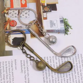 Golf Club Ball Keychain - Stylish Souvenir for Golf Lovers & Fans