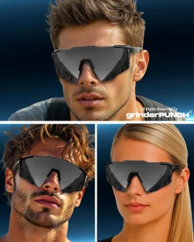 grinderPUNCH Baseball Cycling Sunglasses for Men - Women Running Shades Sports Glasses for MTB Mountain Bike Softball Pickball