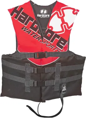 Hardcore USCG Type III Life Jacket PFD for Adults & Kids | Durable, Comfortable Ski Vest with Leg Strap for Watersports, Boating, Tubing & Enhanced Safety on The Water
