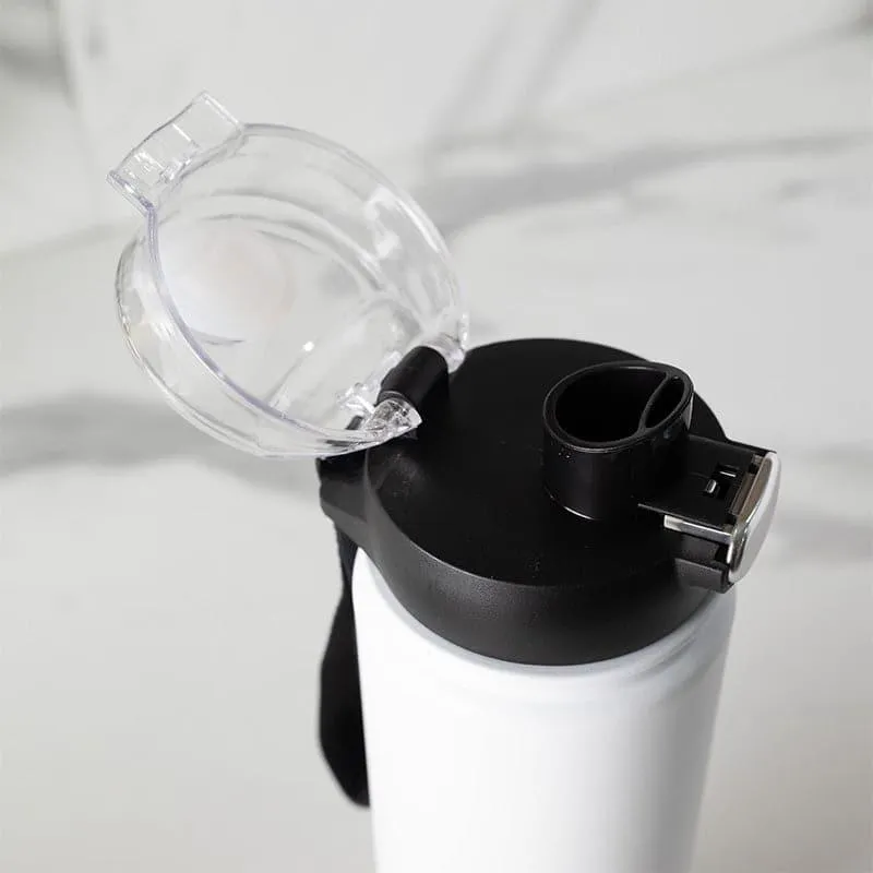 Harpo Sip 750 ML Hot & Cold Thermos Water Bottle (Black & White) - Set Of Two