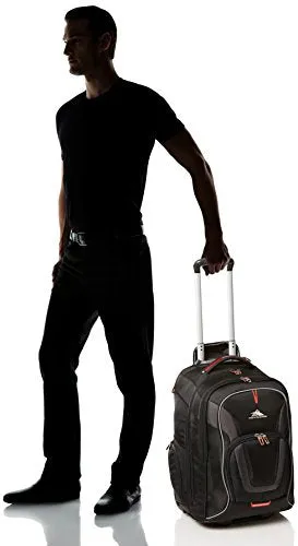 High Sierra At7 Outdoor Wheeled Backpack, Black