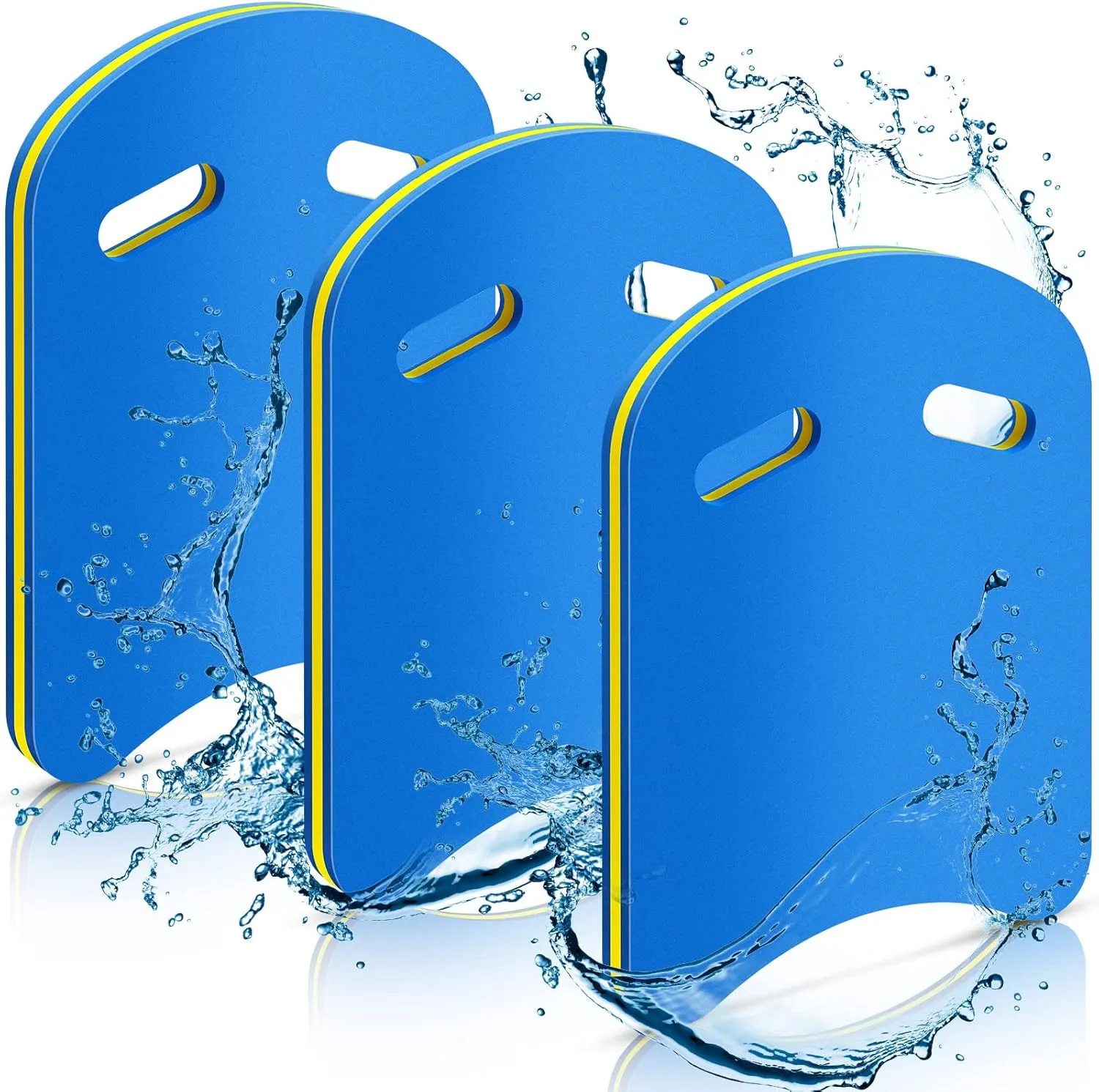 Hungdao 3pcs Safety Swimming Kickboard for Kids Adult Beginner Training Aid Pool Kick Board U Design Float Children Swimming Training Pool Exercise Equipment