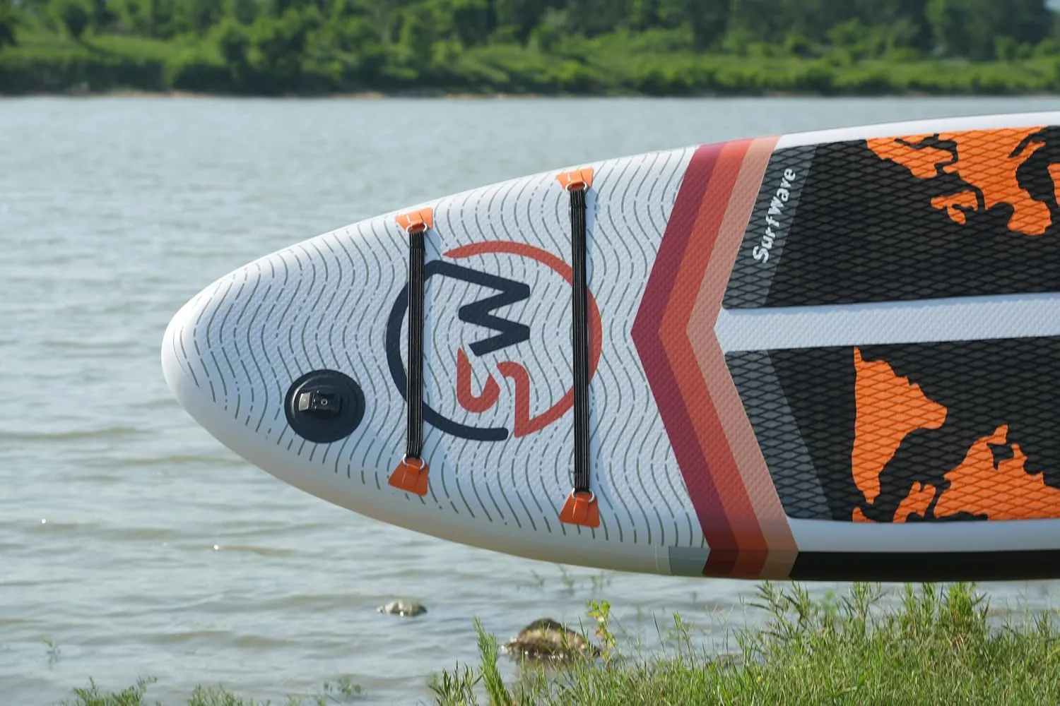 Inflatable Stand Up Paddle Board with SUP Accessories, 11'x34 x6 Surf Board with Stable Wide Deck and 3PCS Adjustable Paddle for Adults, Kids, Beginners