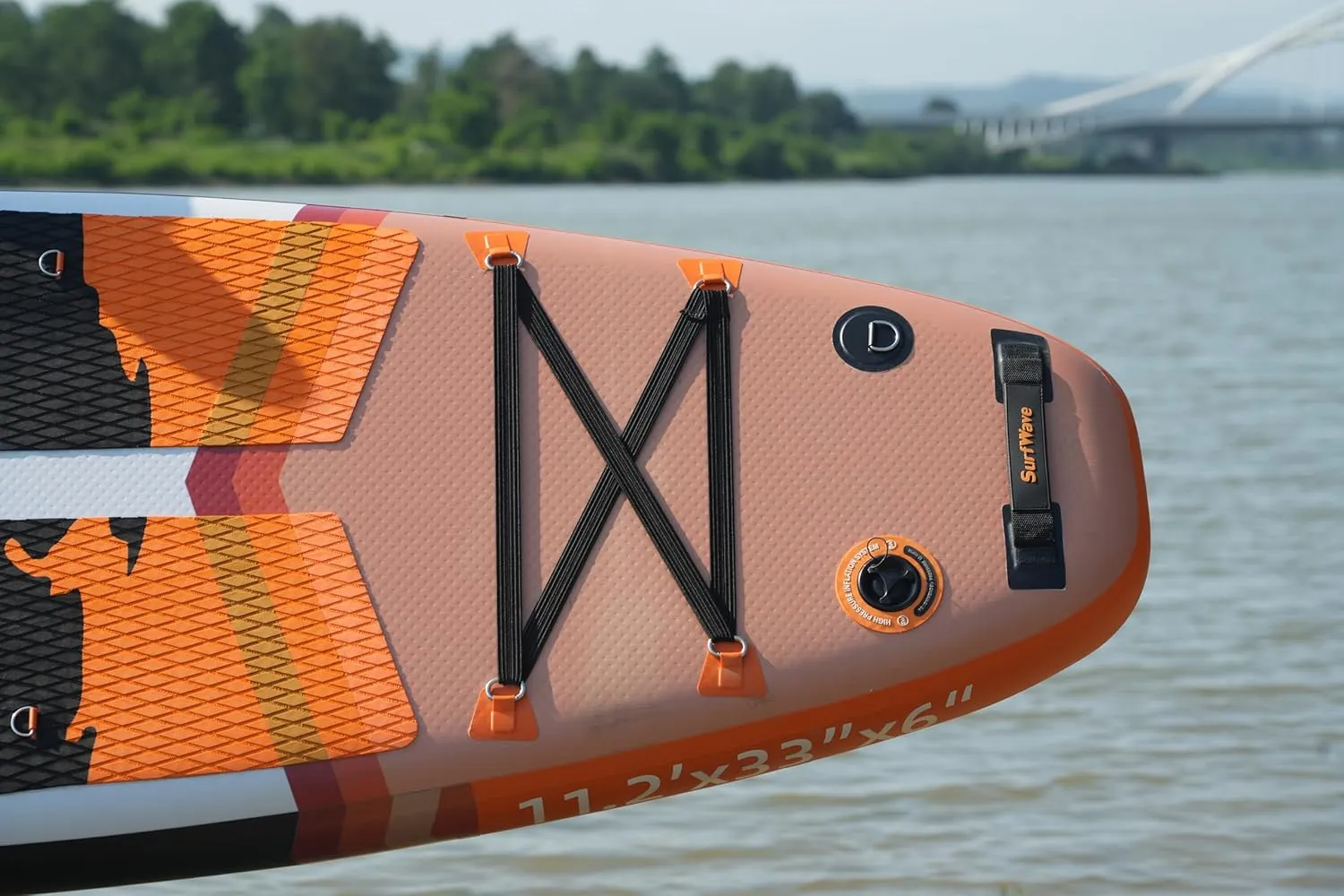 Inflatable Stand Up Paddle Board with SUP Accessories, 11'x34 x6 Surf Board with Stable Wide Deck and 3PCS Adjustable Paddle for Adults, Kids, Beginners