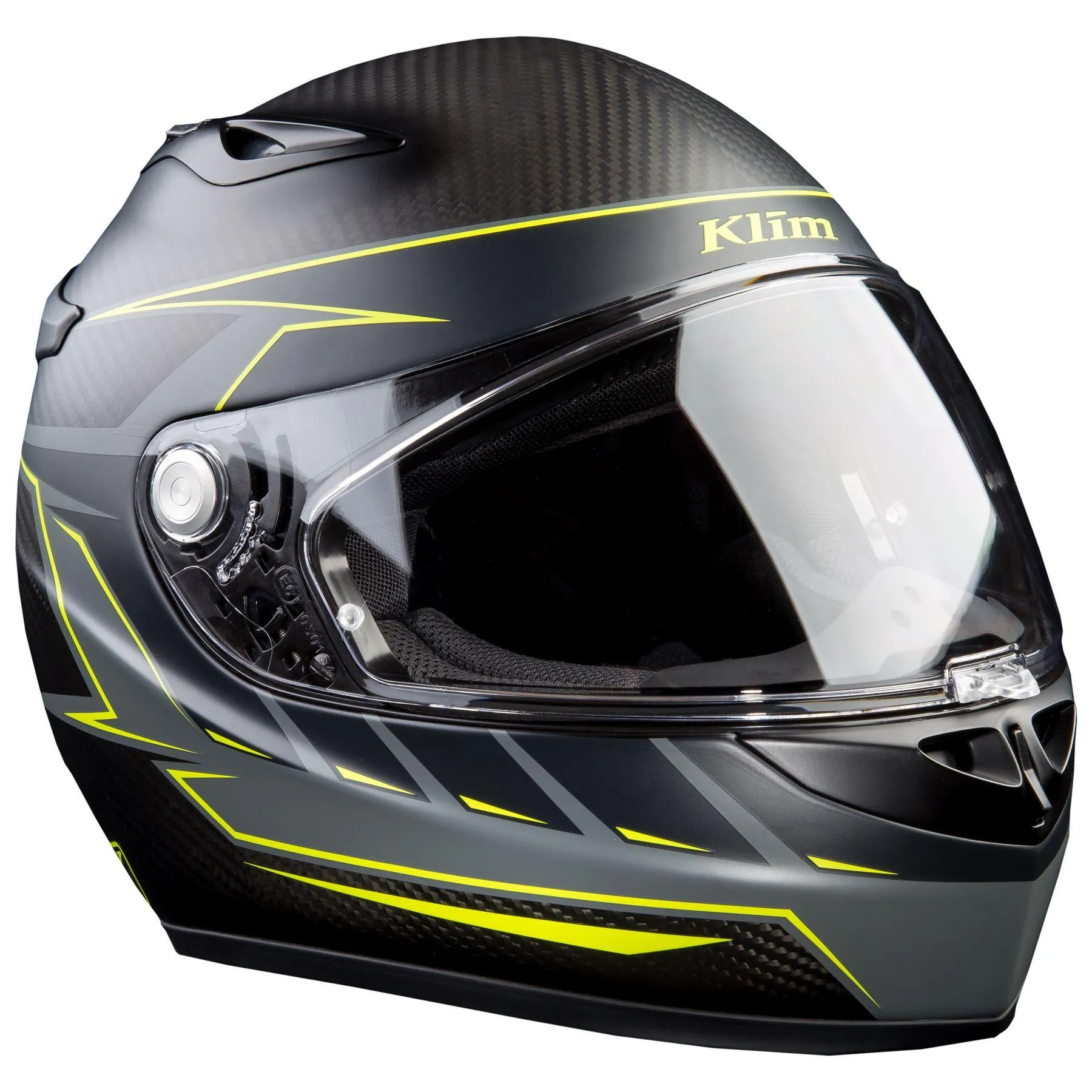 Klim K1R Raw Karbon Helmet Discern Hi-Viz