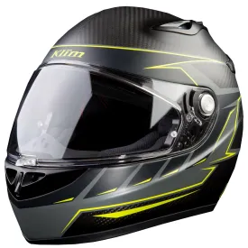 Klim K1R Raw Karbon Helmet Discern Hi-Viz