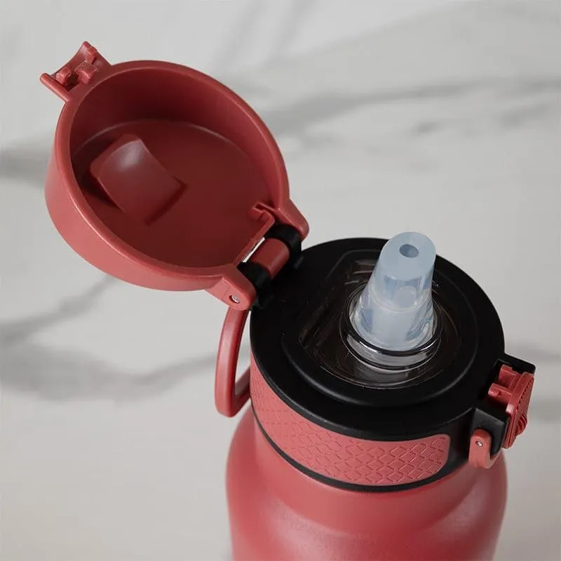 Magi Hot & Cold Thermos Water Bottle (Red & Pink) - 1000 ML