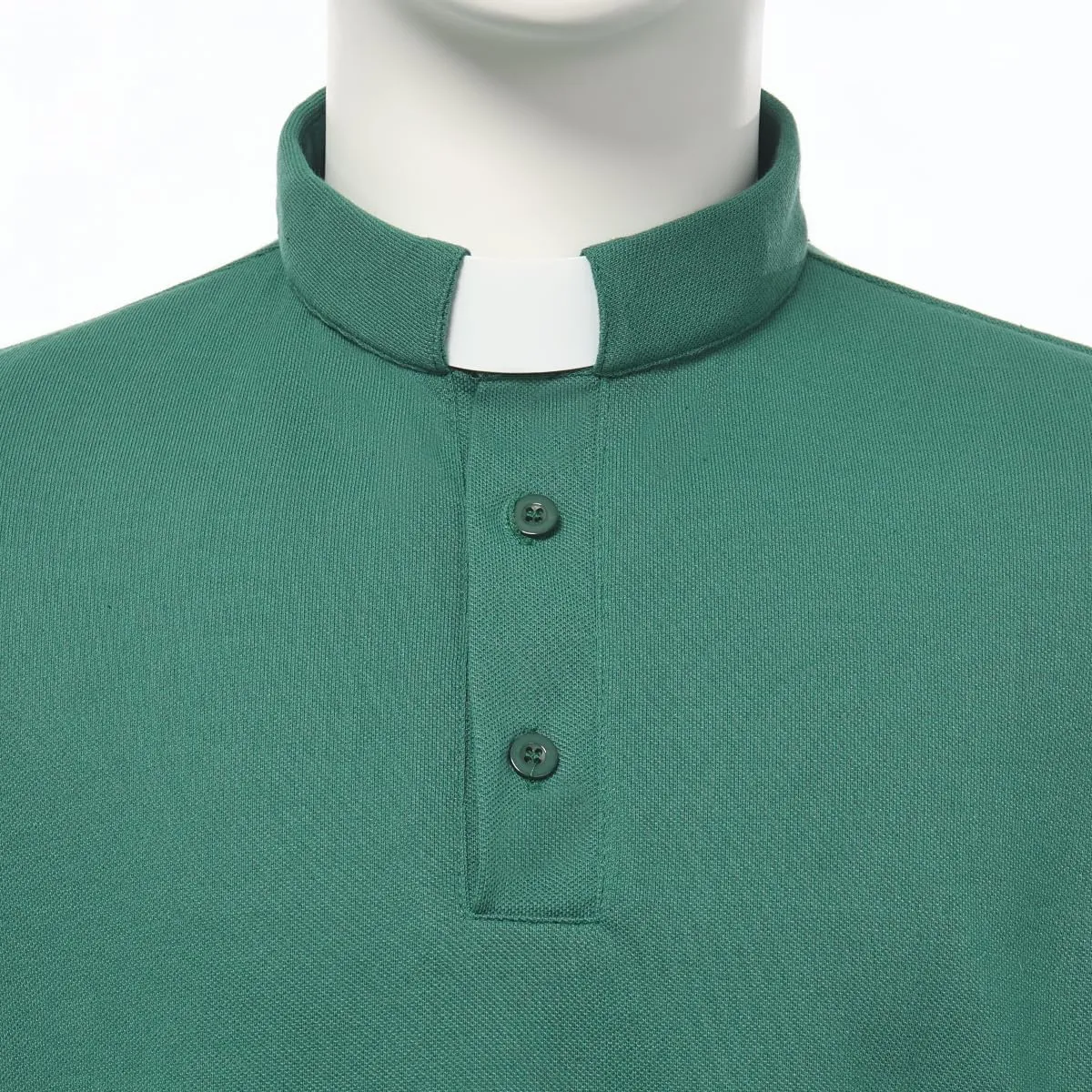 Men's Clergy Tab Collar Polo Shirt Long Sleeve Pastor Minister Preacher Shirt Priest Tops