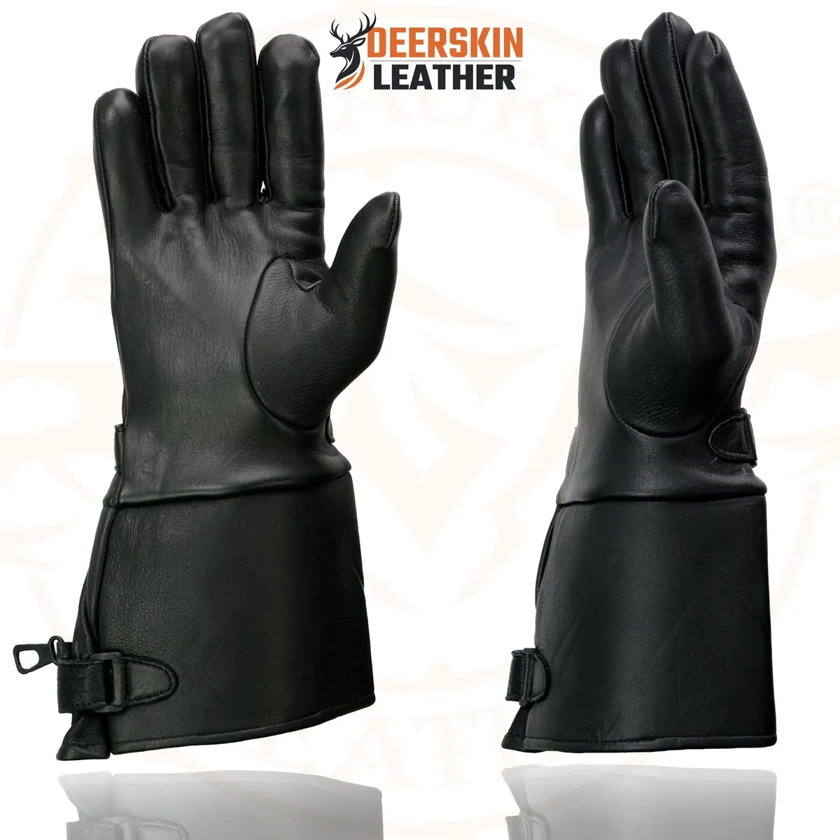 Milwaukee Leather SH857 Men's Long Cuff Thermal Lined USA Deerskin