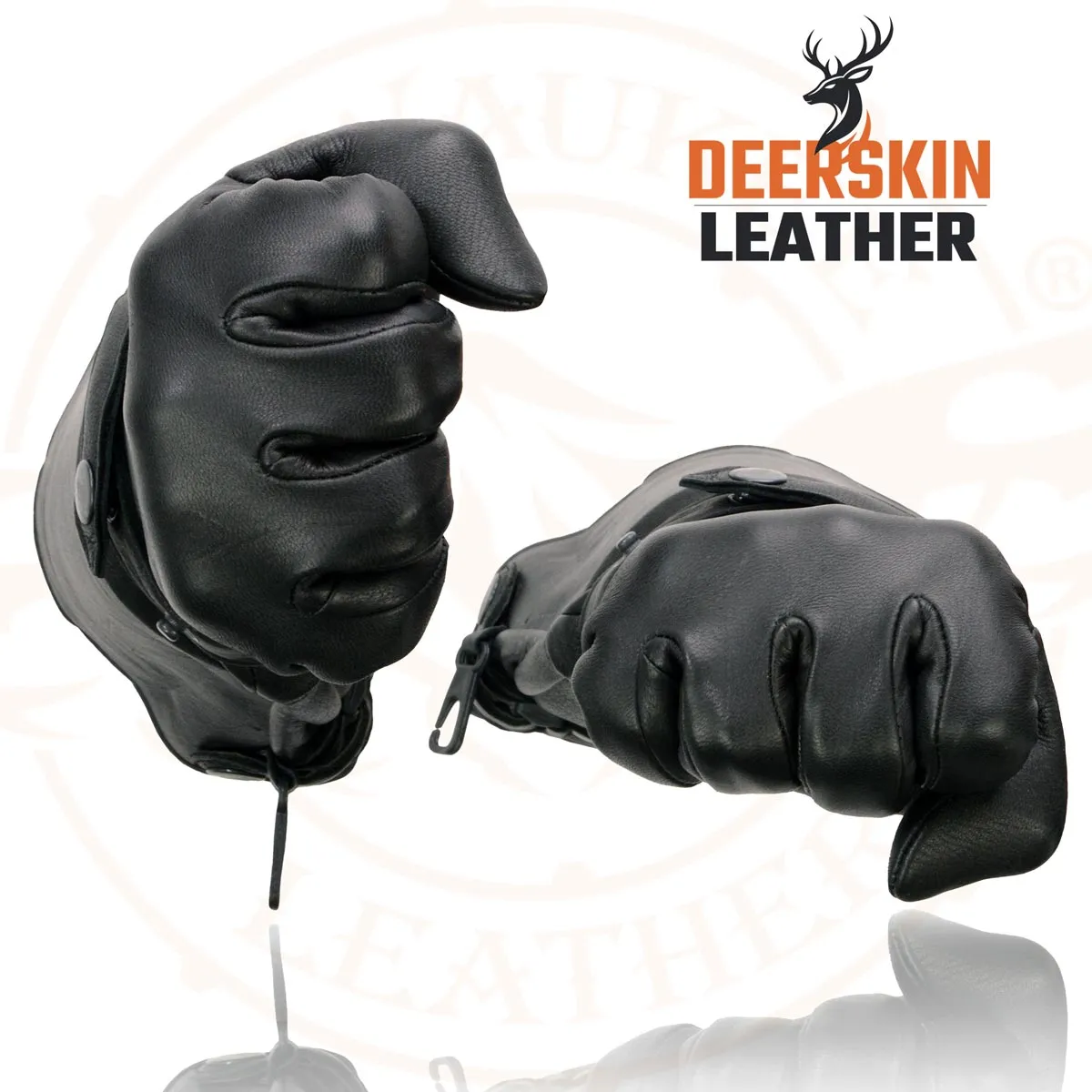 Milwaukee Leather SH857 Men's Long Cuff Thermal Lined USA Deerskin
