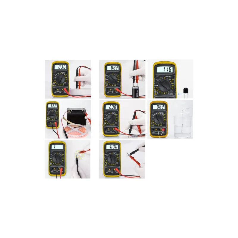 Multimeter Digital Multi Tester Transistor Fc-9