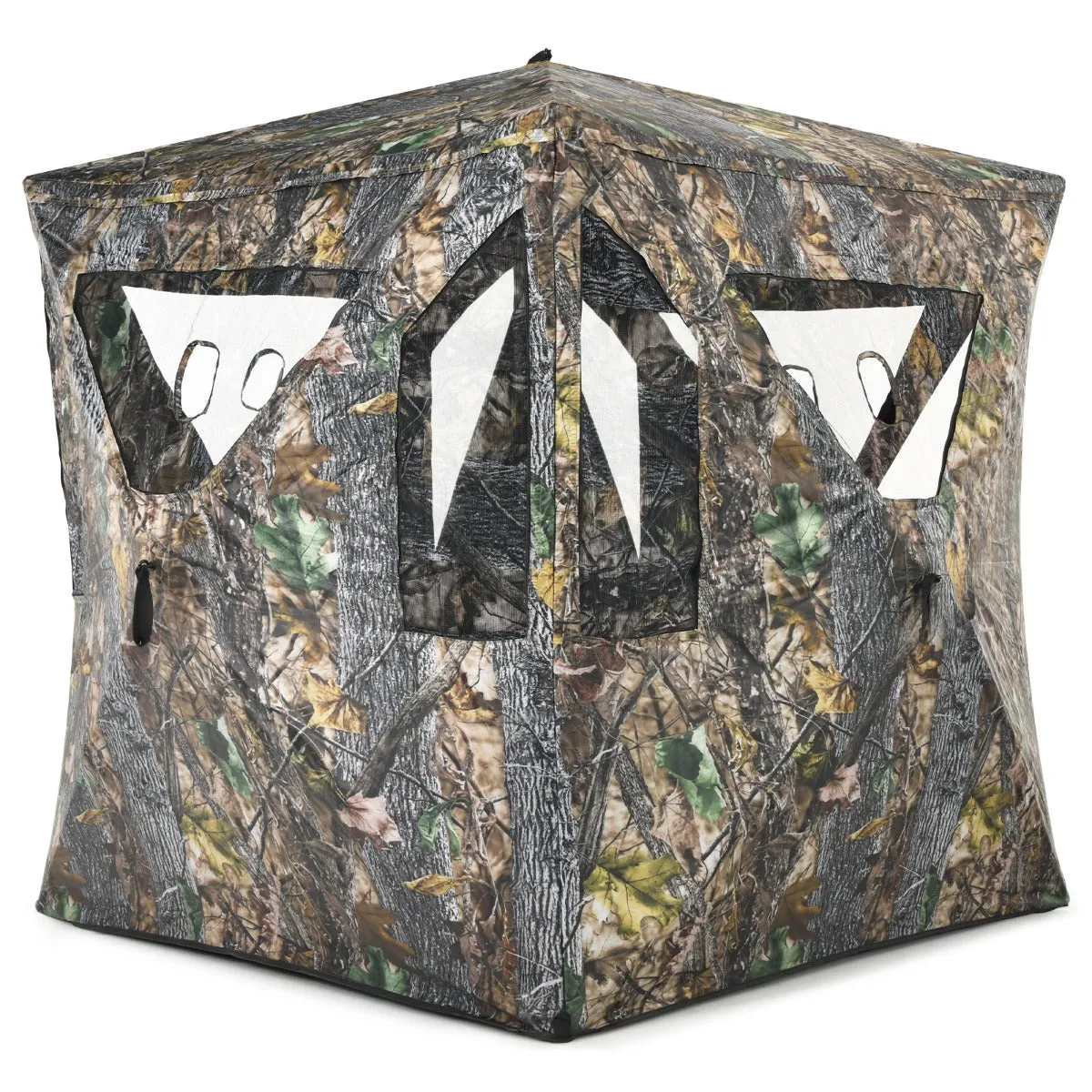 NNECW 3 Person Pop-up Ground Tent with Gun Ports for Deer and Elk Hunting 