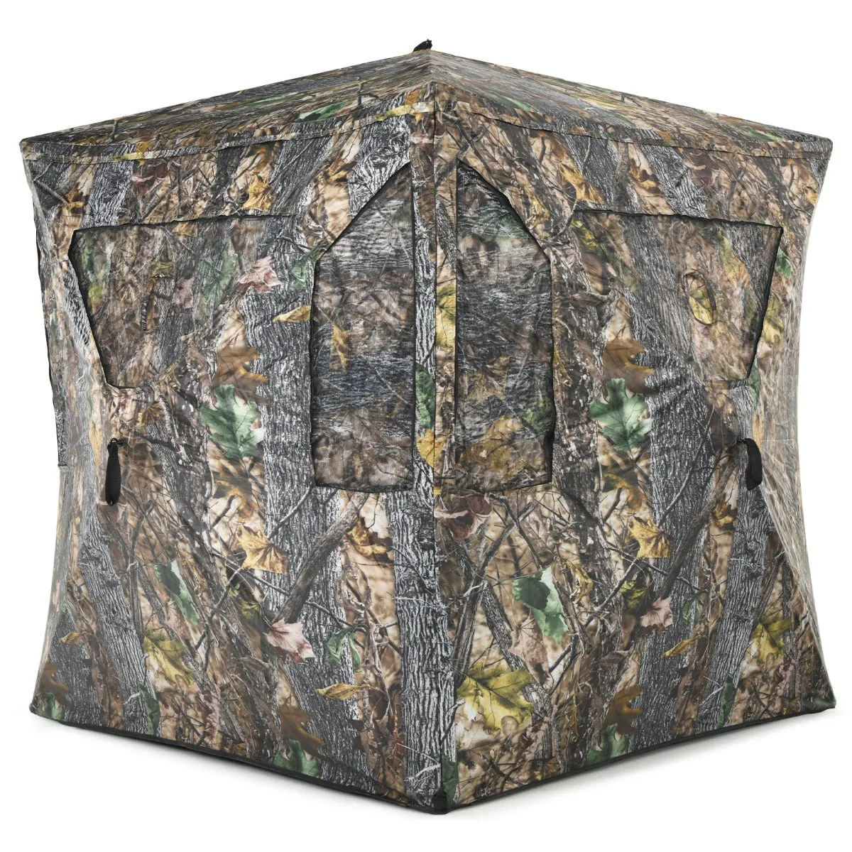 NNECW 3 Person Pop-up Ground Tent with Gun Ports for Deer and Elk Hunting 
