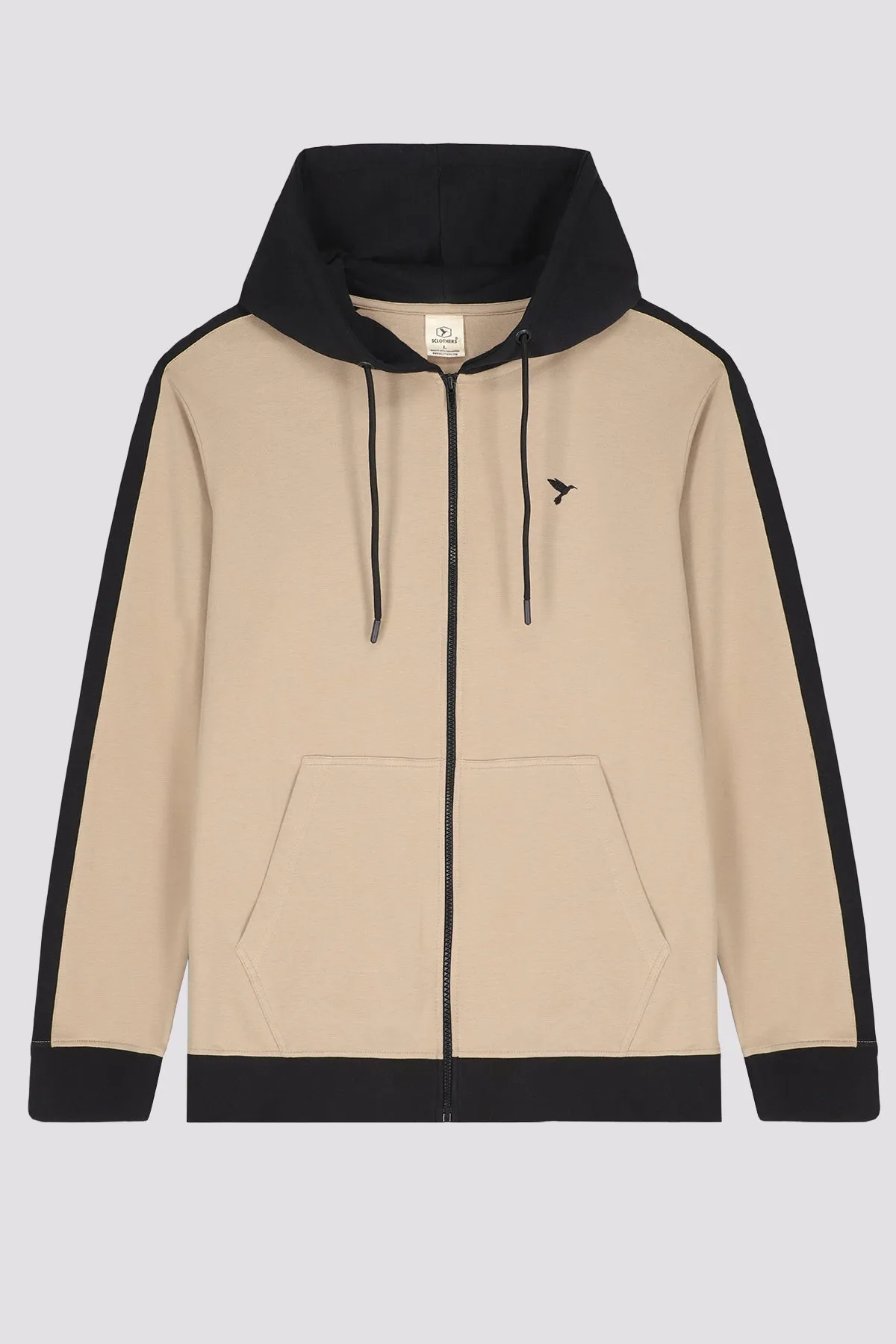 Nomad Contrast Panelled Zipper Hoodie - W23 - MH0060R