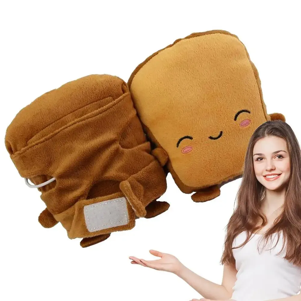Panda Bread Heated Winter Gloves