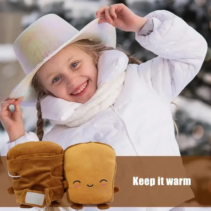 Panda Bread Heated Winter Gloves