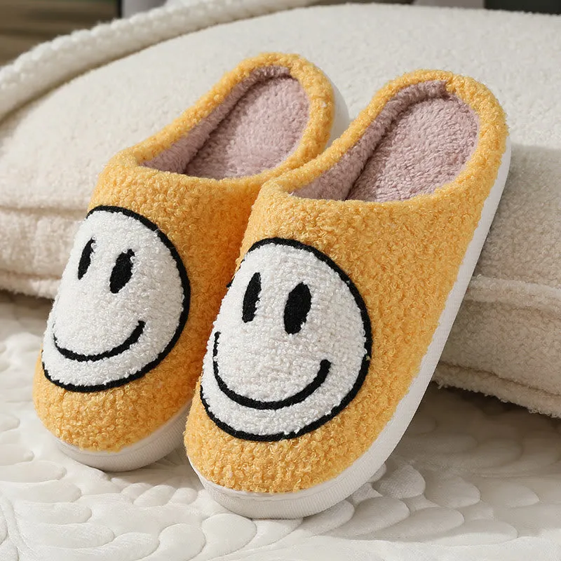 Plus Size Anti Slip Smiley Face Slippers